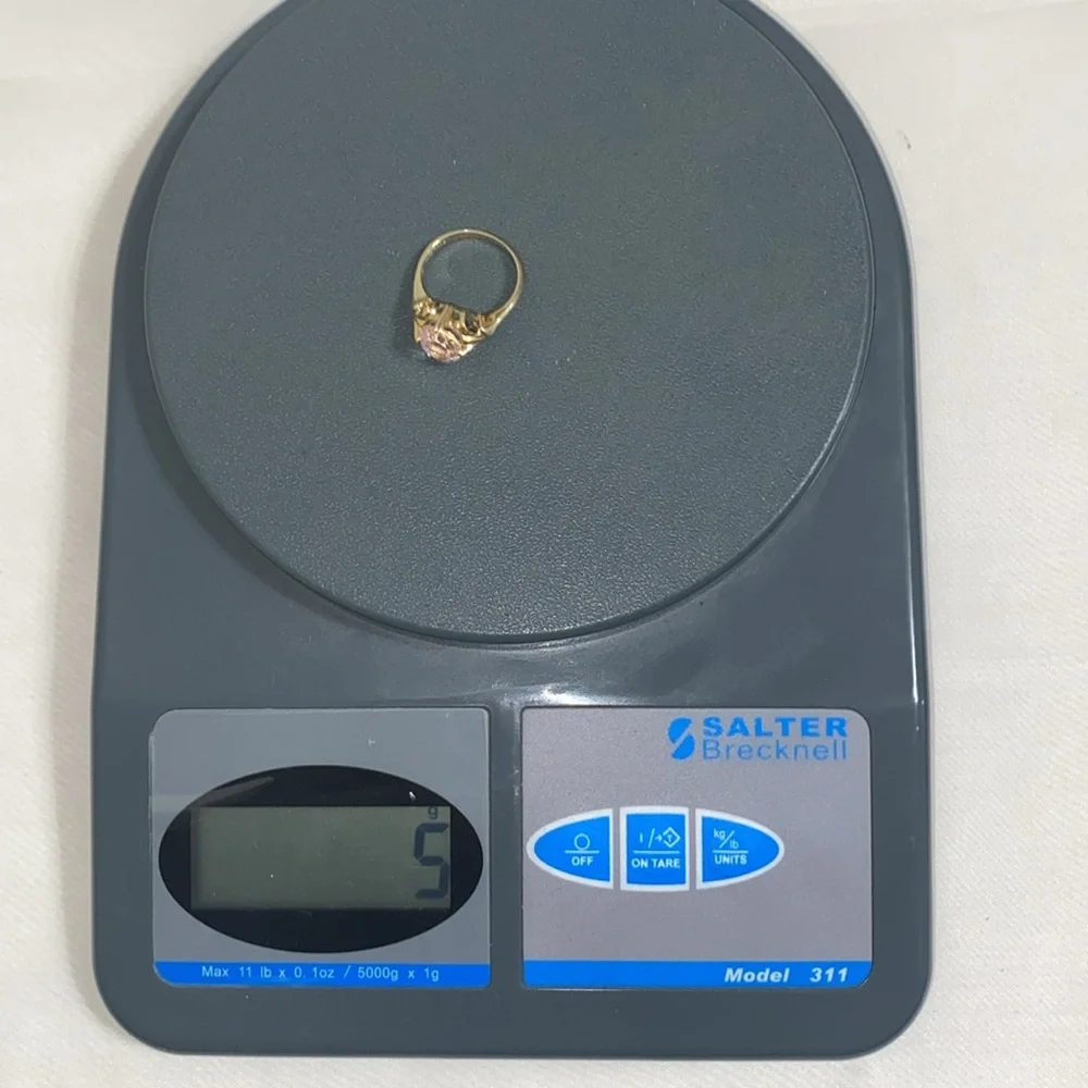 14K Gold Oval Kunzite Ring - Picture 9 of 9